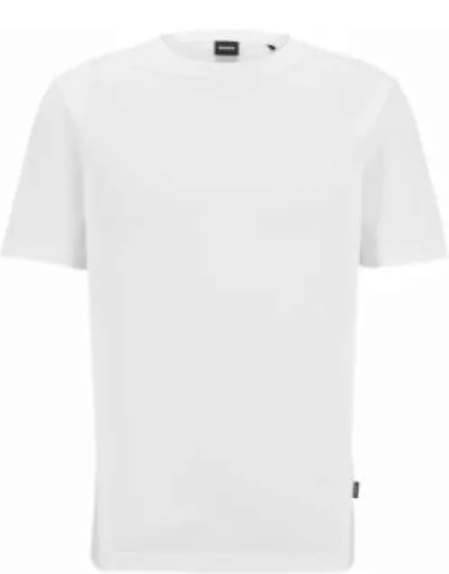 T-shirt with bubble-jacquard structure- White Men's T-Shirt