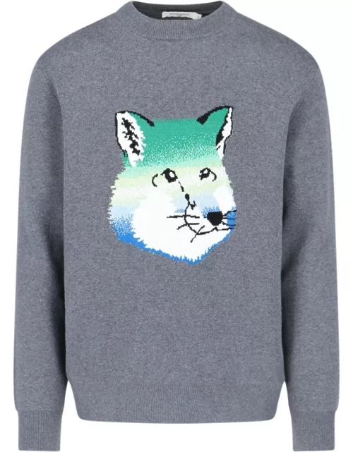 Maison Kitsuné 'Vibrant Fox Head' Sweater