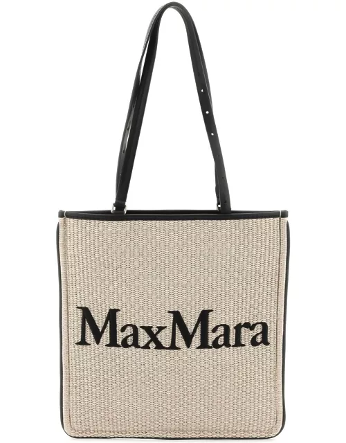 MAX MARA EASYBAG RAFFIA SHOPPING BAG