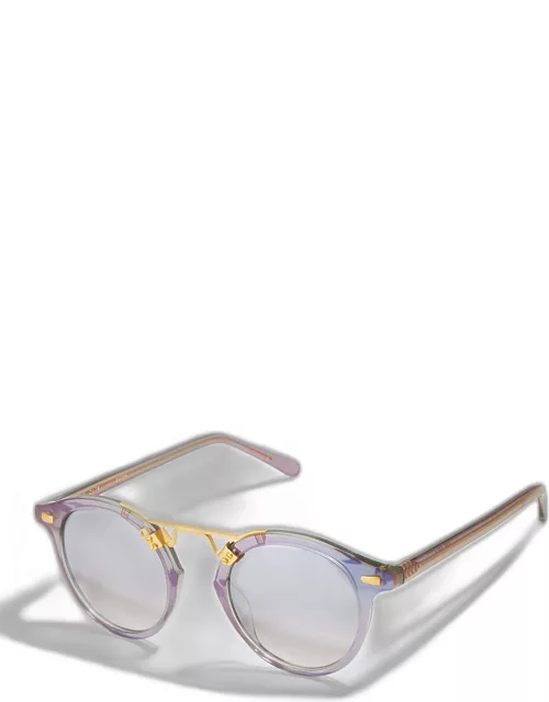 St. Louis Round Mirrored Sunglasse