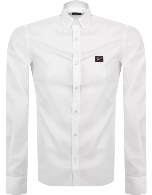 Paul And Shark Cotton Long Sleeved Shirt White