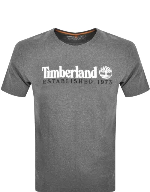 Timberland 1973 Logo T Shirt Grey
