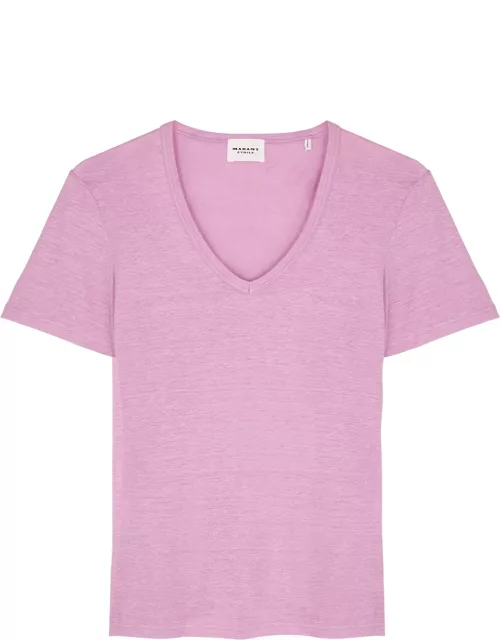 Isabel Marant Étoile Kranger Linen T-shirt - Lilac
