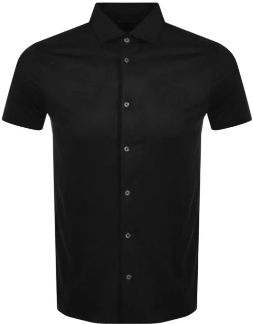 Emporio Armani Short Sleeved Shirt Black