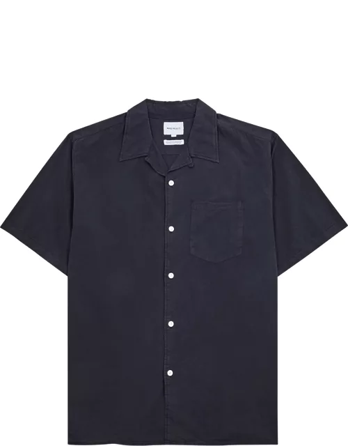 Norse Projects Carsten Brushed Poplin Shirt - Navy