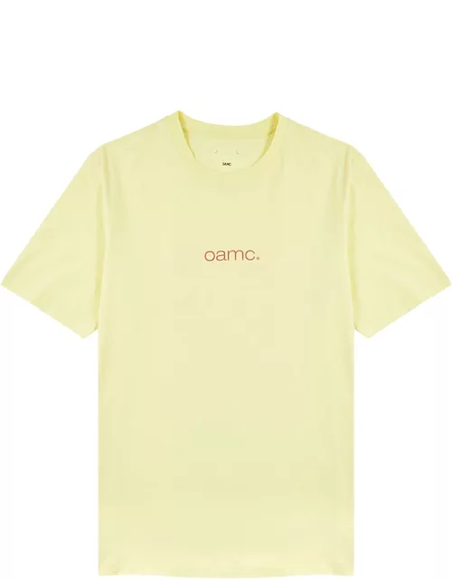 Oamc Speed Logo-print Cotton T-shirt - Yellow