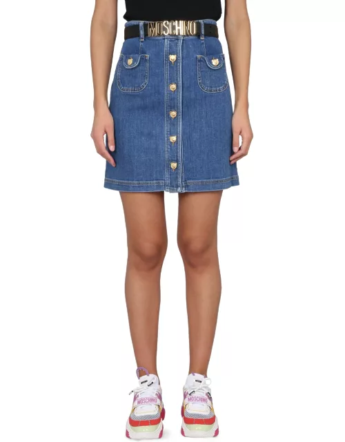moschino skirt in jean