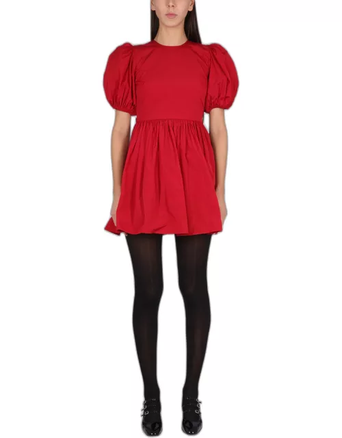 red valentino taffeta dress with bow