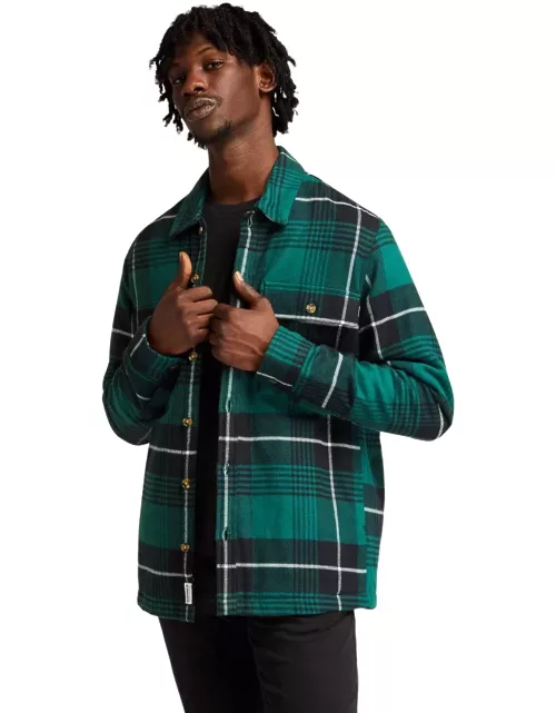 Timberland Insulated Buffalo Shirt Jacket For Men In Green Green