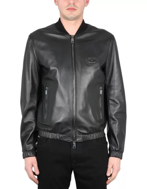 dolce & gabbana leather jacket