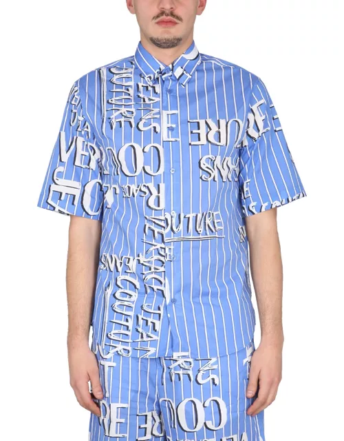 versace jeans couture shirt with logo