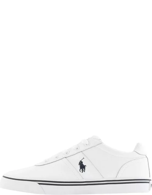 Ralph Lauren Hanford Leather Trainers White