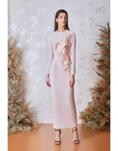 Gatti Nolli by Marwan Long Sleeve Ankle- Length Dres