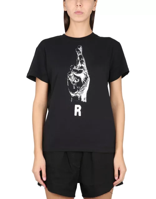 raf simons crewneck t-shirt