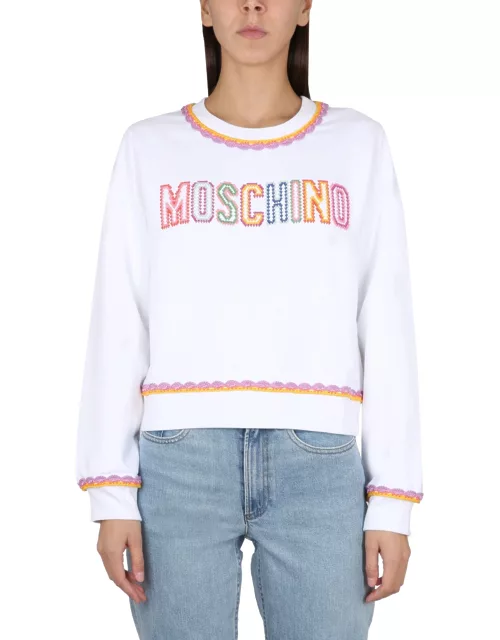 moschino crewneck sweatshirt