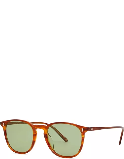 Oliver Peoples Finley 1993 Round-frame Sunglasses - Brown