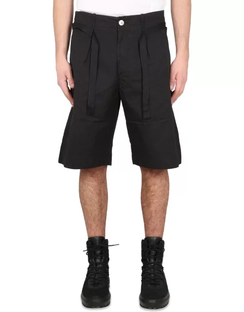 stone island shadow project belted bermuda short