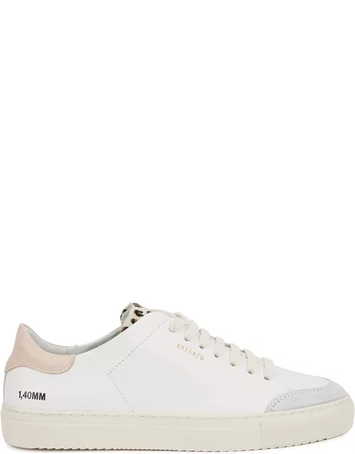 Axel Arigato Clean 90 White Leather Sneakers - Pink And White