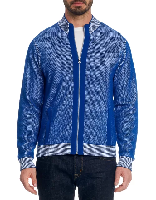 Men's Conboy Wool-Blend Zip-Front Sweater