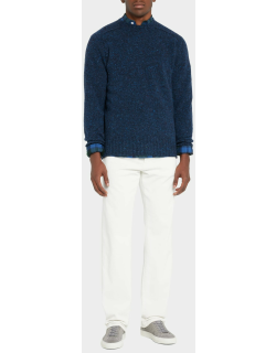 Men's Norfolk Chunky 3-Ply Wool Cardigan Sweater