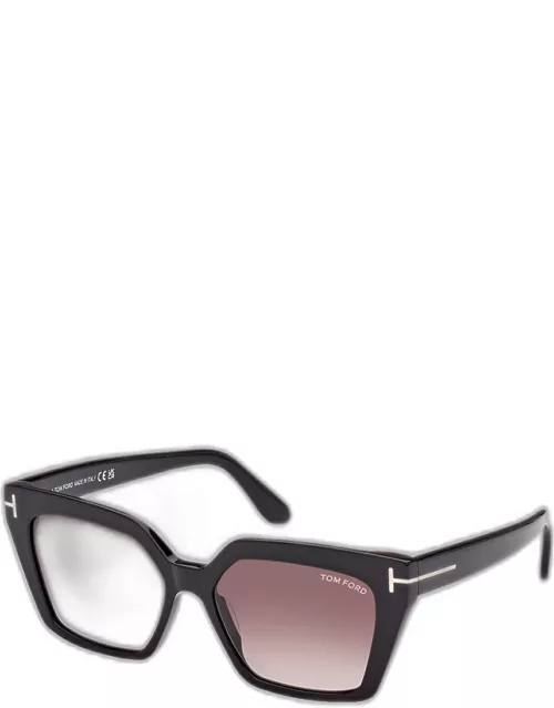 Winona Acetate T-Logo Cat-Eye Sunglasse