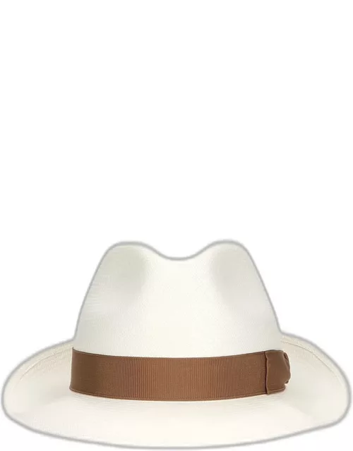 Men's Panama Straw Fedora Hat