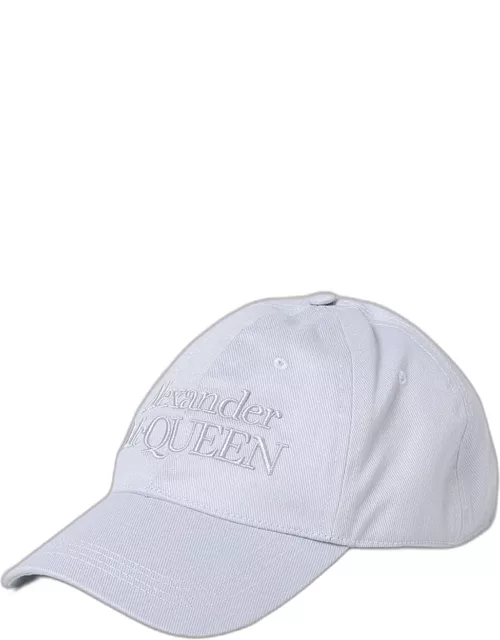 Alexander McQueen hat in cotton with embroidered logo