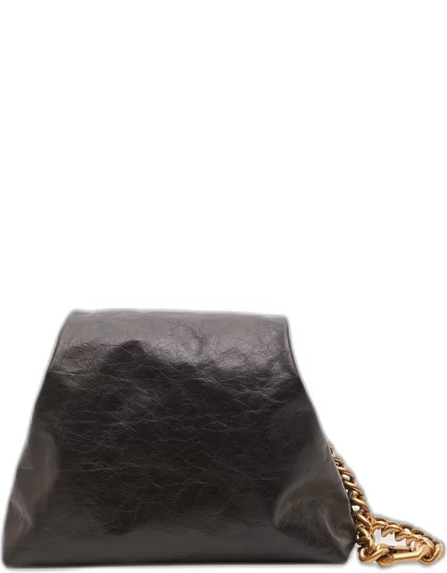 Puffer Leather Chain Shoulder Bag