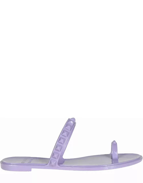 Maria Flat Jelly Sandals - Violet