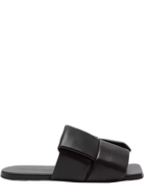 Men's Intreccio Leather Slide Sandal