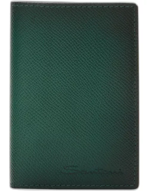 Men's Vertical Leather Bifold Card Case