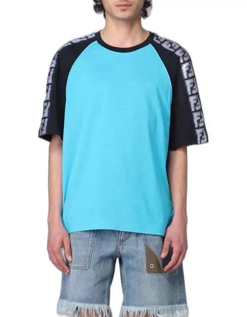 T-Shirt FENDI Men colour Gnawed Blue