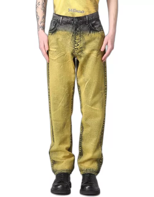 Jeans MOSCHINO COUTURE Men colour Yellow