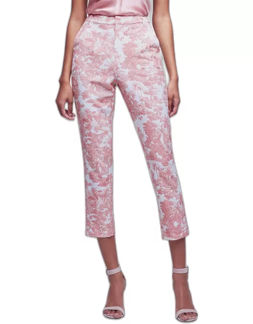 Ludivine Printed Cropped Trouser