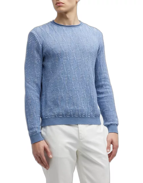 Men's Cotton Knit Crewneck Sweater