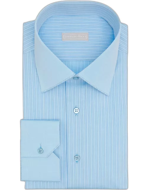 Men's Tonal Stripe Cotton Dress Shirt