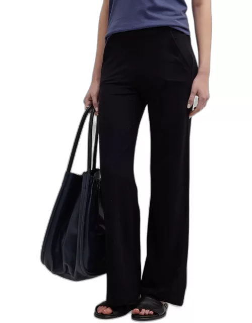 French Terry Wide-Leg Trouser