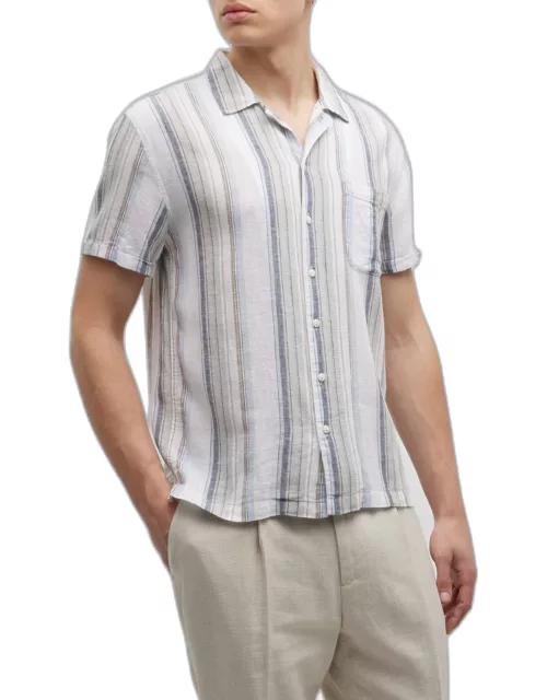 Men's Moreno Striped Camp Shirt
