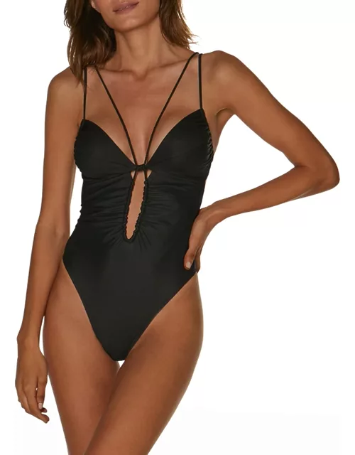 Mag Open-Back One-Piece Swimsuit