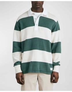 Men's Eton Striped Knit Rugby Shirt