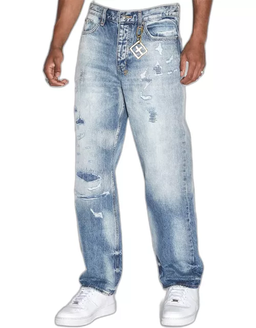 Men's Anti K Tektonik Dialled Printed Jean
