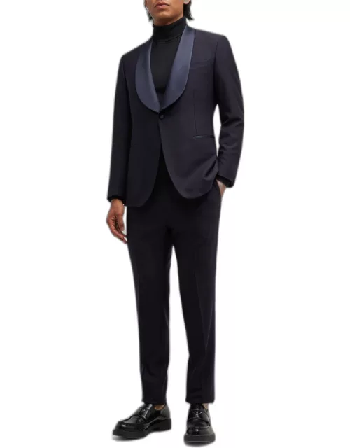 Men's Wool-Cashmere Shawl Suit