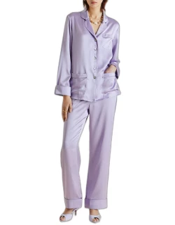 Coco Button-Down Silk Pajama Set