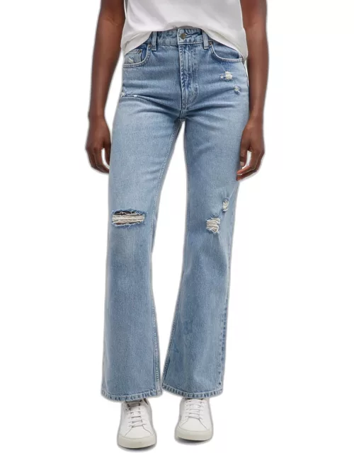 The Sunset Distressed Bootcut Jean