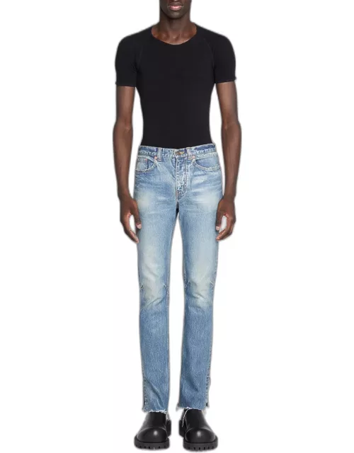 Men's Super Fitted Waxed Jean