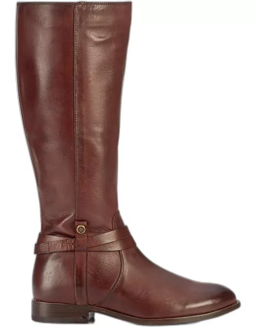 Melissa Leather Belted Tall Riding Boot