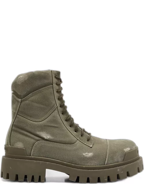 Men's Strike Bootie Lace-Up Canvas Ankle Boot
