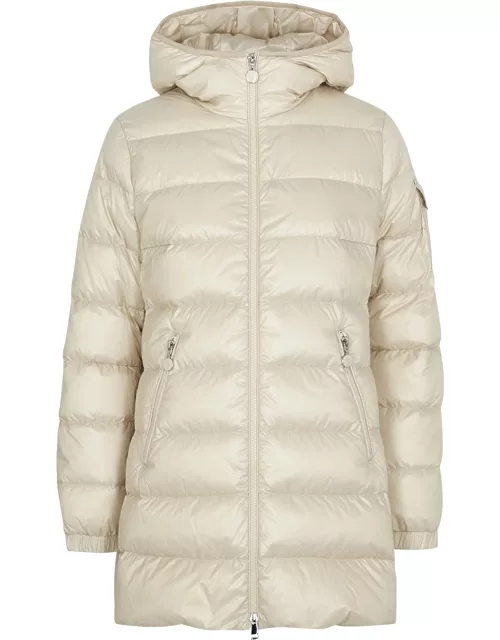 Moncler Grenoble Glements Hooded Quilted Shell Coat - Ivory