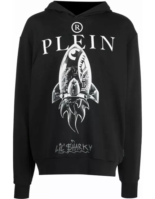 Black Monsters sweatshirt with graphic print