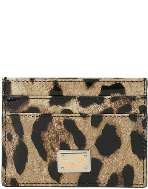 Card Holder with Animalier print
